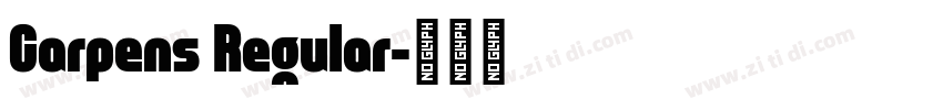 Carpens Regular字体转换
